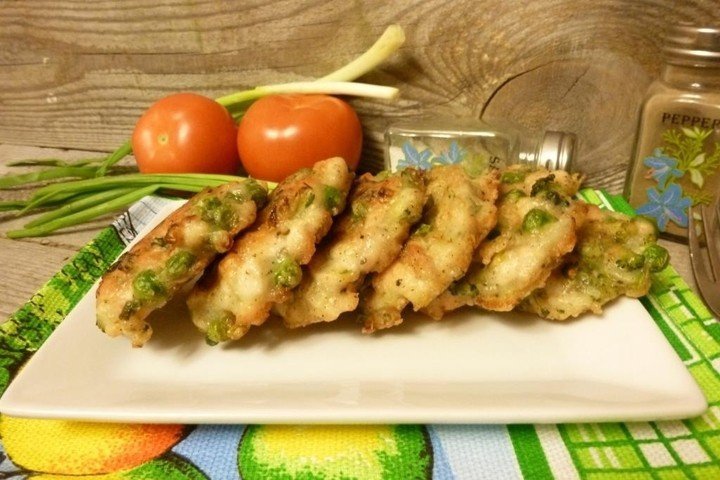 Оладки з курячого фаршу