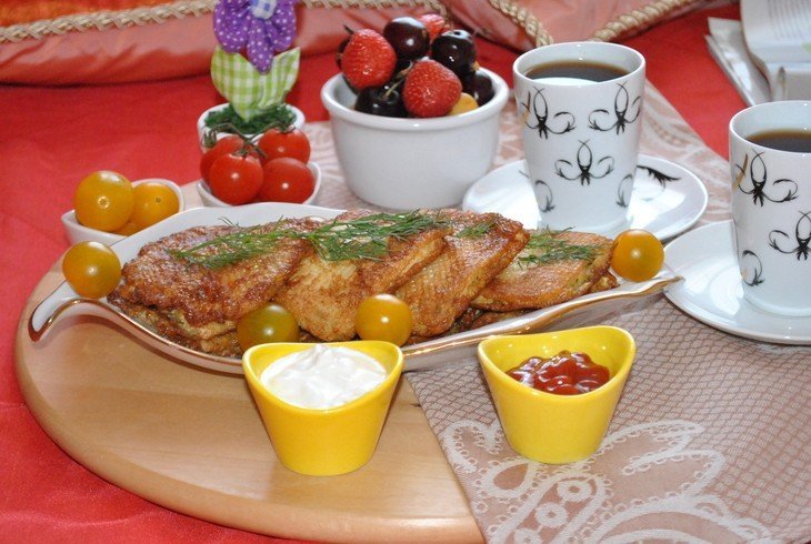 Вафлі з куркою до сніданку