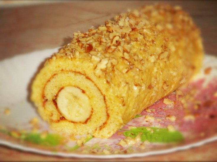 Банановий рулет